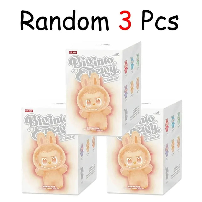 NEW LAPU # V3 The Monsters Big Into Energy Series Vinyl Plush Pendant Blind Box Face Doll Action Figure Keychain Birthday gift