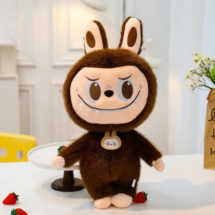 2025 Labubu Cartoon Ragdoll Plush Toys Mink Fur Cute Rabbit Ragdoll Accompany Sleep Plush Toy Pillow Children'S Christmas Gift