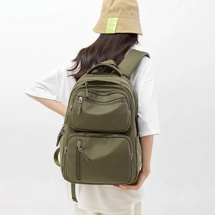 New Waterproof School Backpack Girl Large Capacity Travel Backpack for Airplane Fashion 15 Inch Laptop Bag for Women Mochila