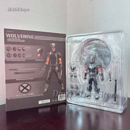 Mezco Deadpool Wolverine Figure X-Mem Action Figures Wolverine Deadpool Super Hero Series Joints Movable Model Toys Collection