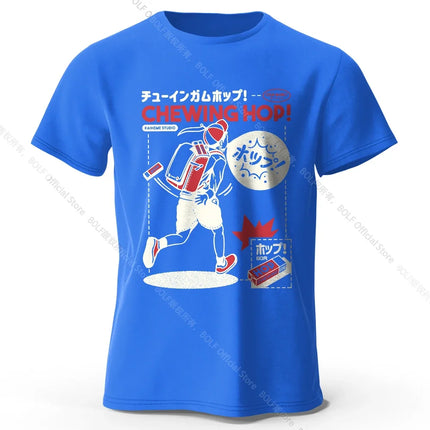 Japanese Snacks Hand-drawn Print T-shirt - Kawaii Food Illustration Design for Men Women Soft Cotton Top