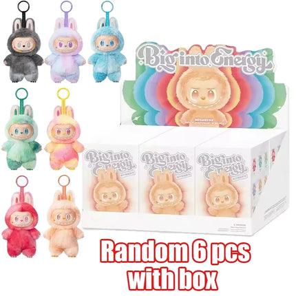 Til 2025 Labubu Heartbeat Macaron Emalje Monster Ansigt Blind Box PVC Statue Skrivebordsdekoration Sød Dukke Børnefødselsdagsgave