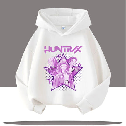 Y2K KPop Demon Hunters Hoodies Teenage Girls Boys Rumi KPop Demon Hunters Hoody Autumn Casual Long Sleeve Children's Clothing