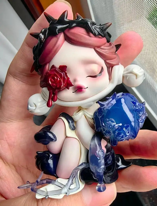 Blind Box Skullpanda Valentine'S Day Handmade Elevator China Edition Red Pink Black Birthday Gift Decoration Handmade Model Gift