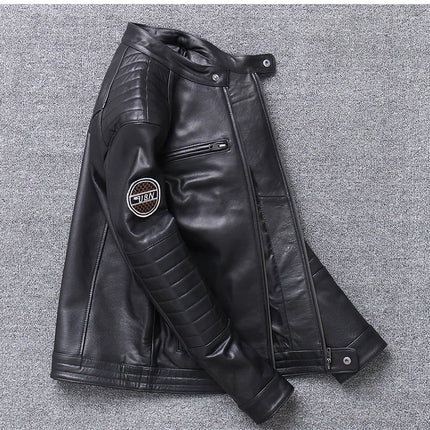 Sheepskin 100% Real Coat Men Autumn Winter Clothes Men's Leather Jacket 2023 Streetwear Moto Bliker Genuine Leathers 680