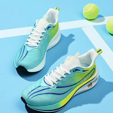 Summer Men's Running Shoes New Professional Carbon Plate Sports Training Shoes Outdoor Non-slip Shock-absorbing Tennis Shoes