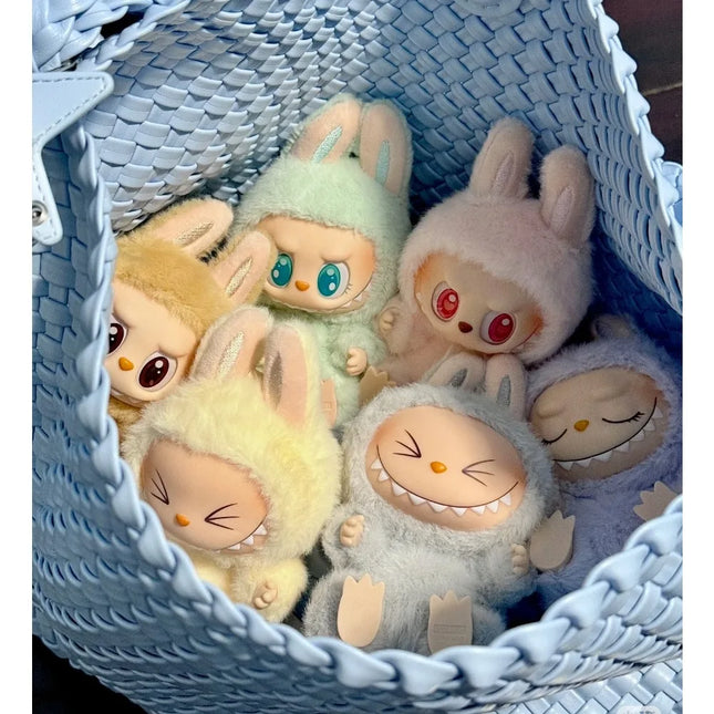 Sitting Party 2.0 Series Macaron Vinyl Face Pendant Doll Room Decor Keychain Collection Model Children Toys Gift