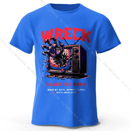 Expressive Hand-Painted T-Shirt 100% Premium Cotton Striking Graphic Tee for Bold Fashion Statements
