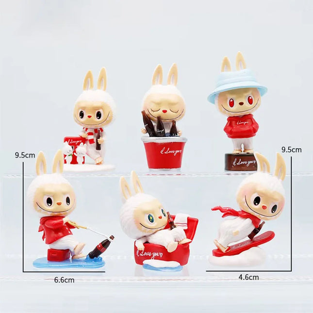 Labubu Original THE MONSTERS Labubu Doll Coca Cola Series Action Figure Mystery Box Labubu Blind Box Christmas Gift Kids Toys