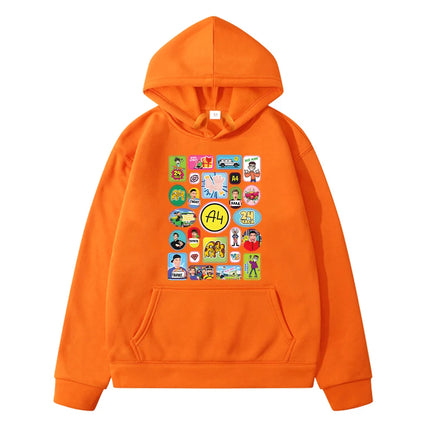 Merch A4 Lamb anime hoodie Autumn Sweatshirt y2k sudadera Влад a4 Бумага with hood Jacket boy Fleece pullover kids clothes girls