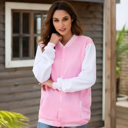 New Hot the Vampire Diary Printing Baseball Uniform Jacket Men Women Y2k Hip Hop Clothing Fleece Warm Sportswear Oversized Coat
