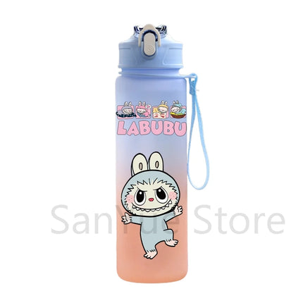 750Ml Cute Cartoon Printed Water Bottle Teenger Student Large Capacity Drinking Portable Outdoor Sport Water Cup Kid Gift