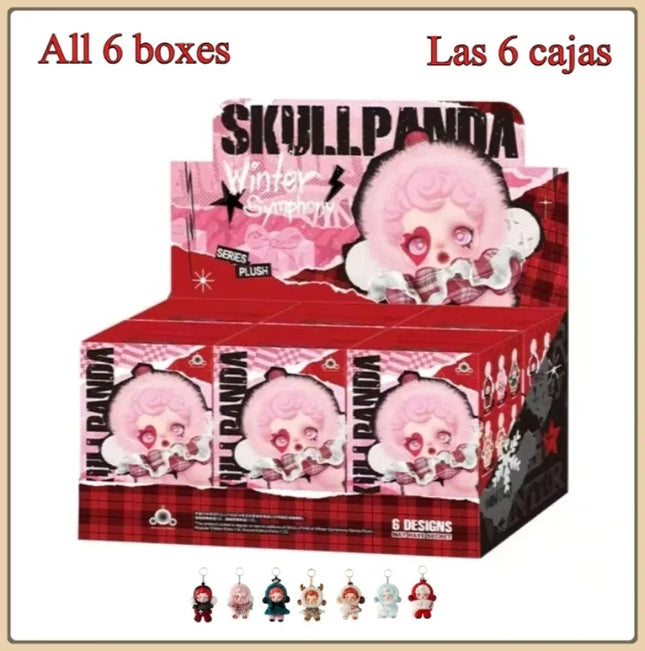 Genuine SKULLPANDA Winter Music Series Blind Box Pendant Plush Doll Mystery Box Toys Cute Action Figure Pendent Ornament Gift