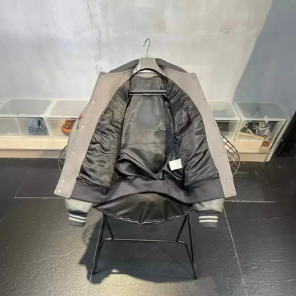 Devil Jacket Mens Womens Hip Hop Leather Cartoon Embroidered Motorcycle Jacket Leather Zipper Y2K Jacket Coats