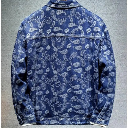 Summer New Men Pure Colour Denim Jacket Single-breasted Lapel Daily Casual Coats