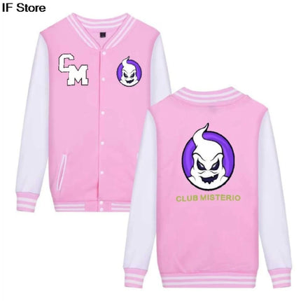 2025 CLUB MISTERIO Men's Women's Baseball Jacket – Popular Spanish Podcast Edition Hip Hop Streetwear Spring Trendy Men Jackets