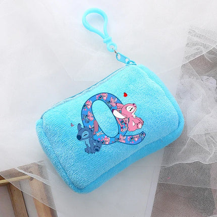 Disney Stitch Kawaii Coin Purse for Children Anime Cartoon Cute Wallet Boys Girls Key Card Storage Pouch Portable Clutch Bag