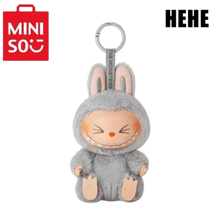 Miniso Anime FigureV2 Blind Box Have A Seat Series Pendant Flocking Model Toy Kawaii Monster Replica Keychain Toy Christmas Gift