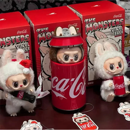 POP MART Original Quality Goods Labubu Blind Box Coca Cola Series Labubu Pendant Doll Monster Keychain Birthday Christmas Gift