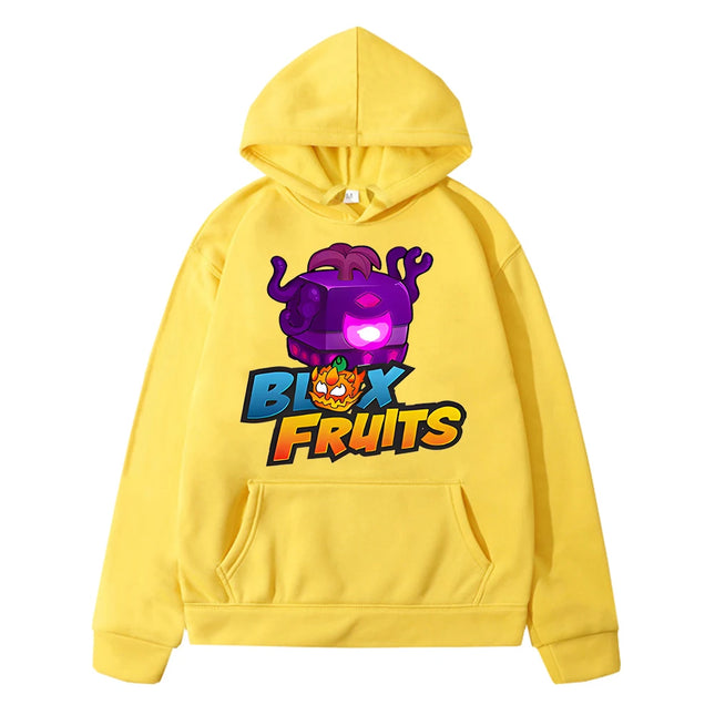 Kawaii Hoodies New Game Blox Fruits Sweatshirt boys pullover Autumn anime hoodie Fleece Jacket y2k sudadera kids clothes girls