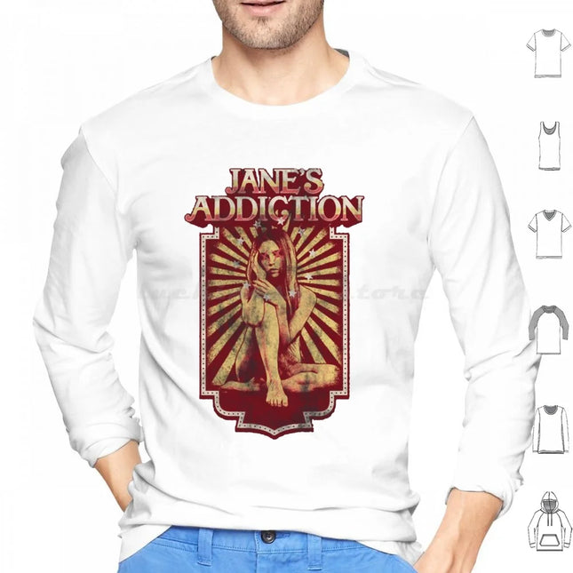 Janes Addiction Hoodie cotton Long Sleeve Crackerman Janes Addiction Janes Addiction Janes Addiction Sale Band Perry