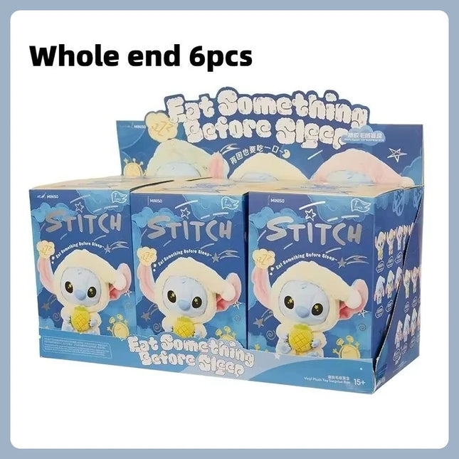 New Genuine  Stitch Eat Some Thing Before Sleep Series Vinyl Blind Box Bag Pendant Cute Doll Mystery Box Toy Birthday Gift