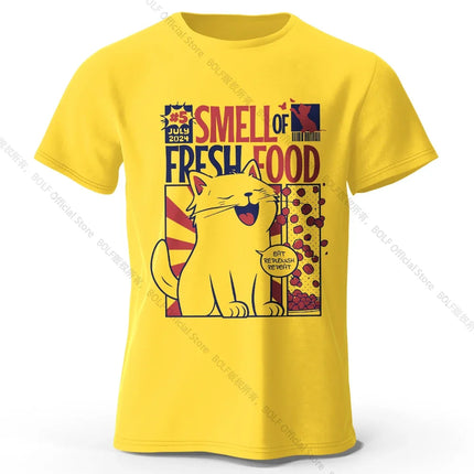 Men's Rabbit Printed T-Shirt 100% Organic Cotton Relaxed Fit Hand Painted Design Tee for Adults Quirky Fashion