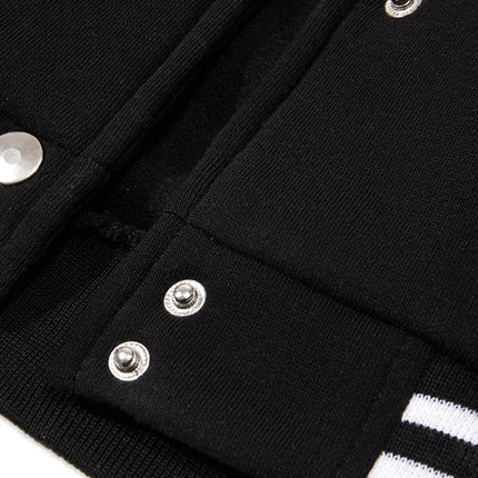 Kyoto Prefecture White Rose  Prints Men Baseball Jersey Harajuku Loose Streetwear Fashion Fleece Clothes Retro Autumn Button Top