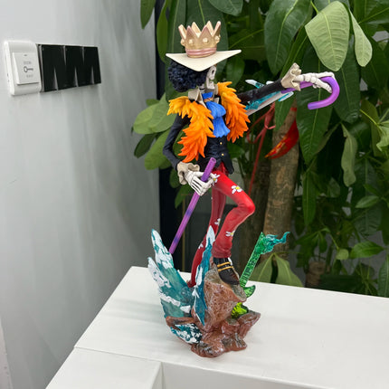 ONE PIECE Figures Brook King of Souls Musician Action Figure Two Years Later Meteor Burukku Anime Figurine Pvc Model Statue Toy