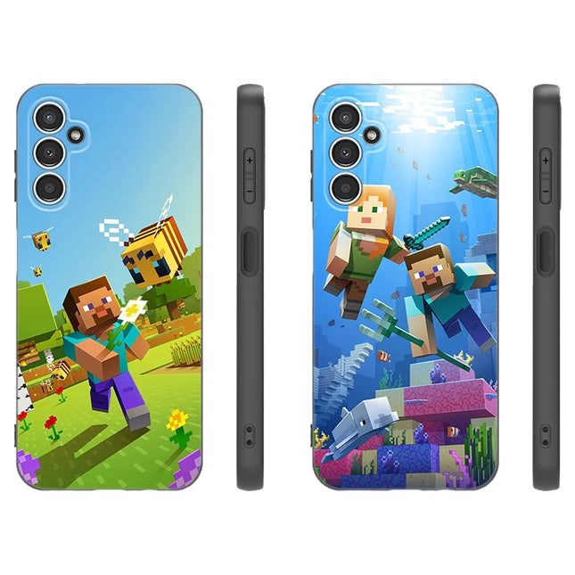 Game M-MineS C-CraftEs Phone Case For Samsung A13 A14 A16 A22 A32 A33 A34 A35 A52S A53 A54 A55 A73 5G A12 A15 A70 A71 A72 Cover