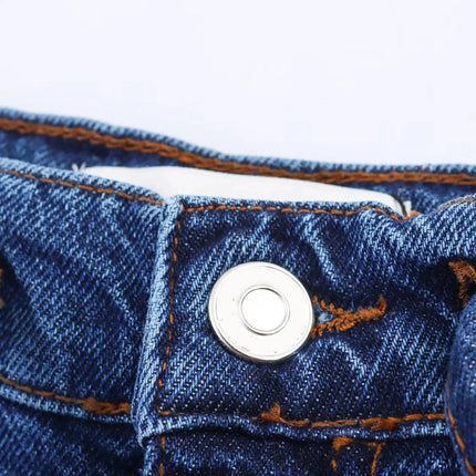 TRAFZA Vintage Casual Chic Women Cowboy Suit Zipper Loose Jackets Long Pockets Pants Fashion 2025 Spring Summer Denim Suits