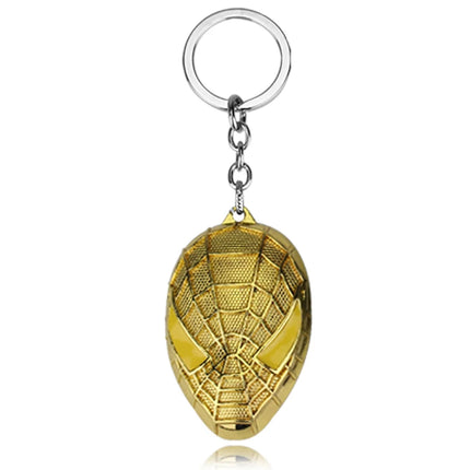Marvel Spiderman Keychain Y2k Anime Avengers Alloy Spider Mask Keyrings Boys Men's Pendant Key Chain Jewelry Accessories Gift