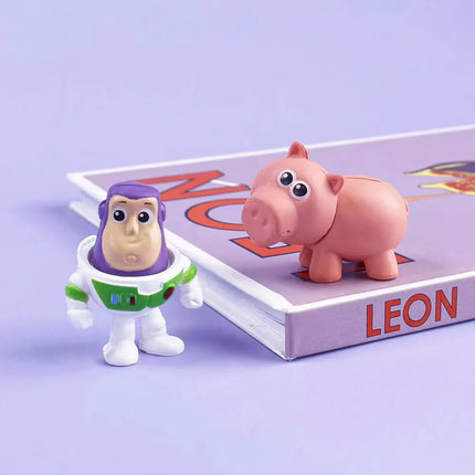 Miniso Disney Toy Story 4 Woody Buzz Lightyear Q Version Action Figures Mini Dolls Kids Toys Model for Birthday Children Gift