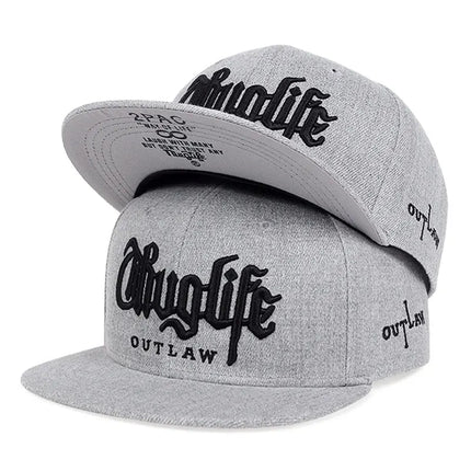 2025 Fashion Fastball CAP Thuglife Embroidery Hiphop Baseball Cap Snapback Hat Adult Outdoor Casual Sun Casual Bone Dropshipping