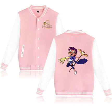 The Owl House Bomber Jacket Women Men Autumn Baseball Jacket Coat Cartoon Kid Streetwear Harajuku Bomber College Jacket