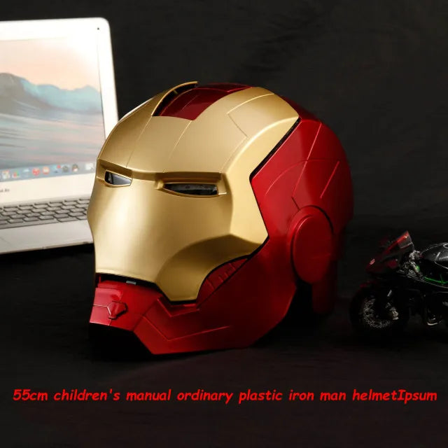 2025 Hot Marvel Avengers Iron Man Helmet Adult Kids Model Cosplay 1:1 Light Led Ironman Mask Action Figure Toys Birthday Gifts