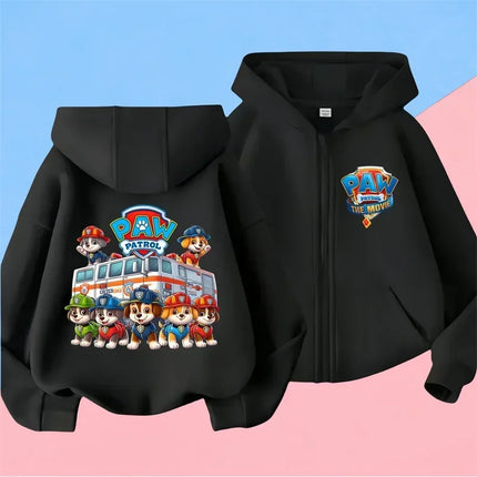 2025 Disney Minnie Mouse Girl Cartoons Kawaii Girl Clothes zipper Hoodie Boy Children Top Caricature Fashion Disneyland Trip