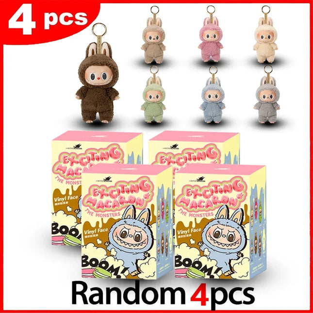 2025 New Lafubu V3 Generation Series THE MONSTERS Have a Seat  Vinyl Face Plush Toy Series Blind Box Heartbeat Macaron 3rd