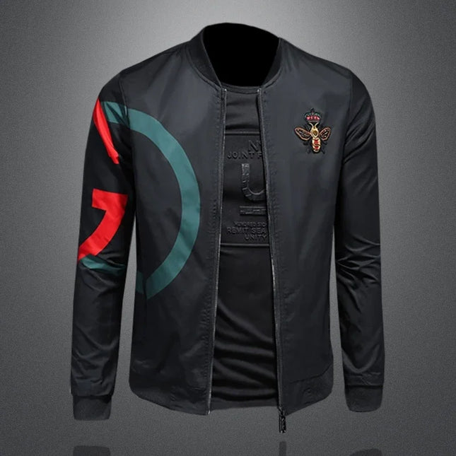 New Spring and Autumn Round Neck Baseball Jacket Men's Jacket Luxury Fashion Designer Casual Slim fit Coat  bomber jacket men