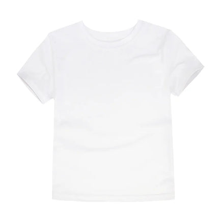 Blank T Shirt 100% Cotton for Boys Girls Clothes Short Sleeve Baby Girl Tshirt 9 to 12 18 24 Months Green Purple Blue Child Tops