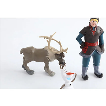 Disney Frozen 5pcs/Lot Anna Elsa Kristoff Sven Olaf PVC Action Figures Model Dolls Collection Birthday Gift Kids Toys