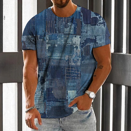 Summer Fashion National Characteristic Clothing Printed Men's And Women's Casual Round Neck Short Sleeve Hip Hop Street T-shirt