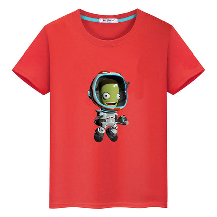Kerball Space Program T-shirts Game Printing Short Sleeve Casual Tee-shirt 100% Cotton Summer Kawaii Graphic Tshirt Boys/Girls