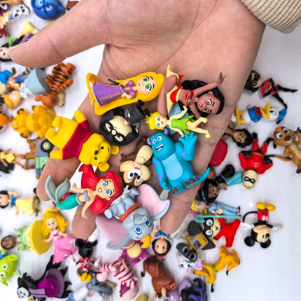 Disney 100th Anniversary Classic Figure Mickey Mouse Donald Duck Princess Elsa Woody Stitch Action Figure Doll Toys Kids Gifts