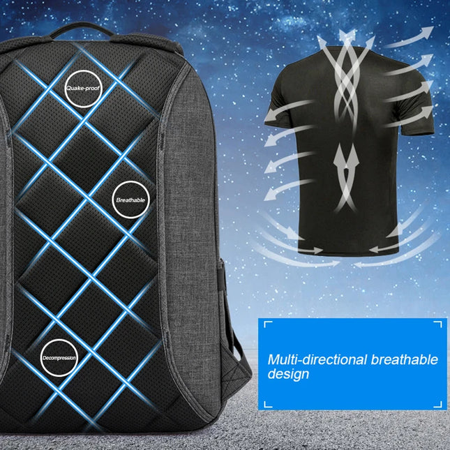 Waterproof Airplane Travel Backpack Men Anti-theft 17.3 Inch Laptop Business Backpack School Bag High Capacity Backpack Mochila