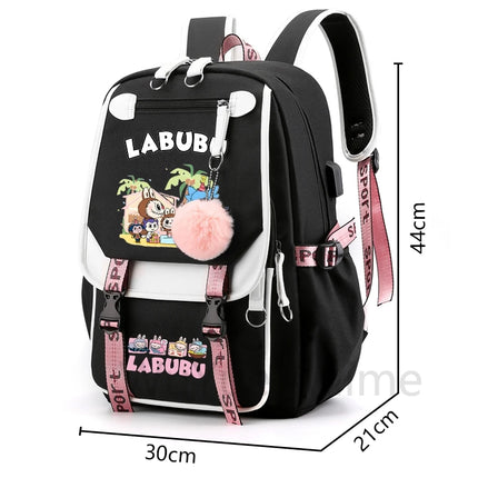 3Pcs/set Cartoon Printed Backpack with Shoulder Bag Pencil Case Bookbag Teenager Kid Student Boy Girl Schoolbag Colorful Bagpack
