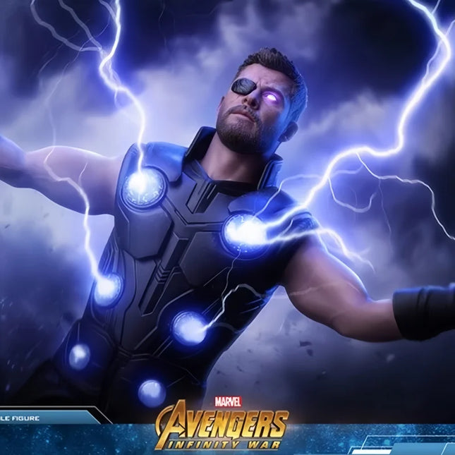 Hot Original Hot Toys God of Thunder Action Figure Avengers Infinity War Thor Odinson Statue HT MMS474 Model Collection Toy Gift