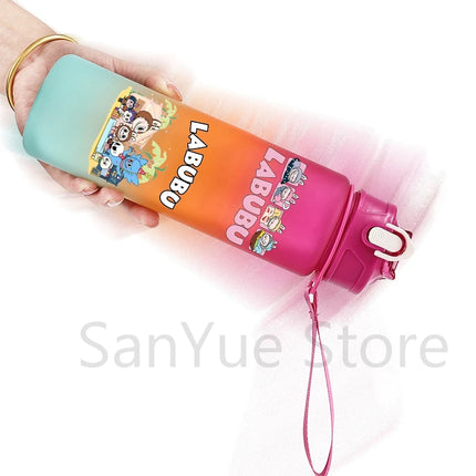 750Ml Cartoon Printed Water Bottle Teenger Student Drinking Portable Cartoon Large Capacity Outdoor Sport Water Cup Kid Gift