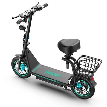 New upgrade Bogist M5 Pro+ 500W 48V 15Ah 12.5 inch inflatable wheels Electric Bike with Storage basket and front shock adsorptio
