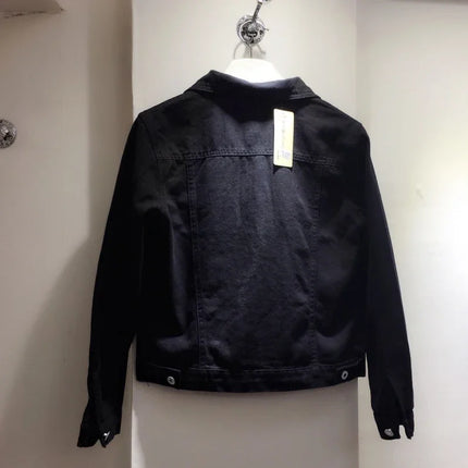 Fashion Denim Women Jacket 2024 Winter New Long Sleeve Women Coat Elegant Casual Overcoat